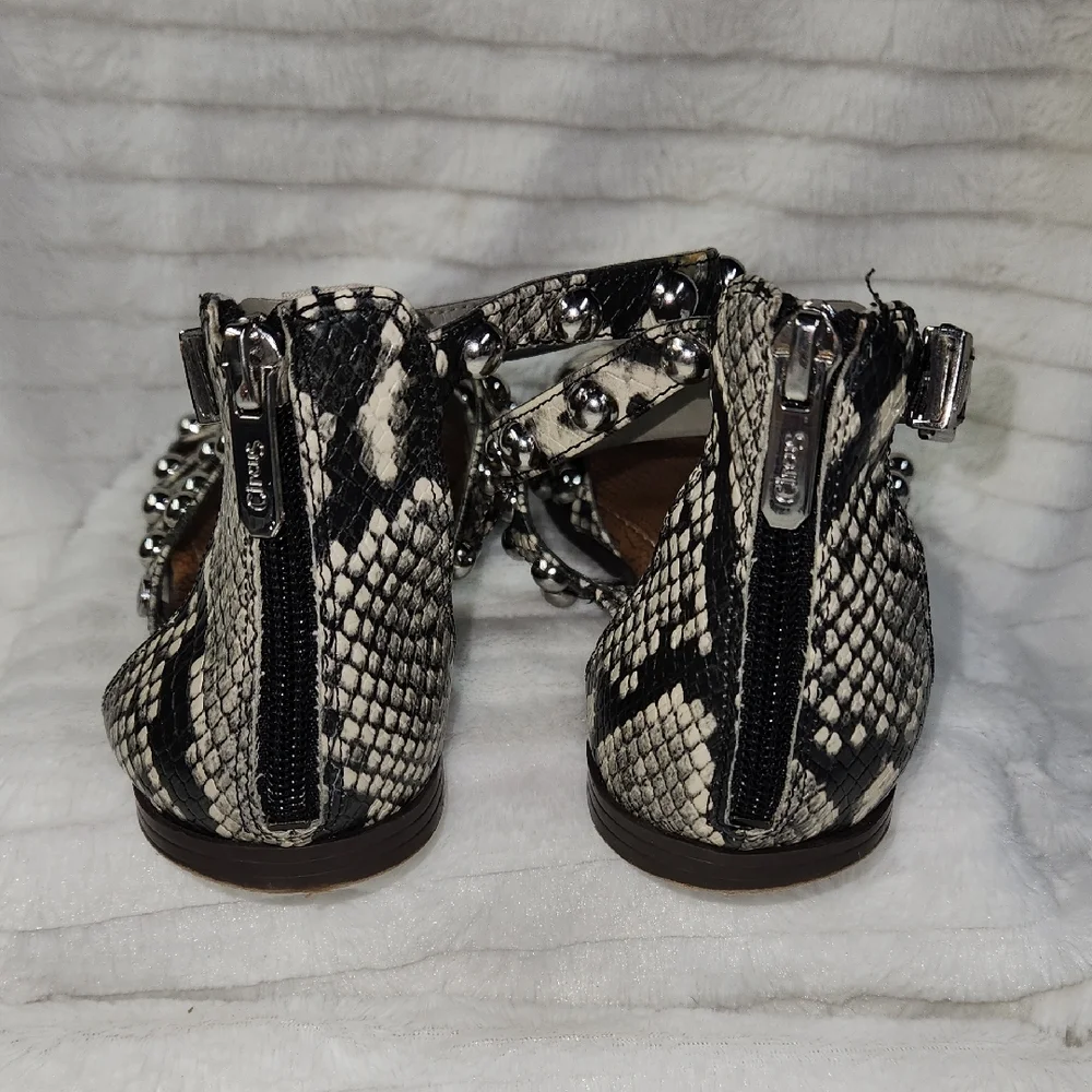 Studded Python Print Sandals - Picture 7 of 8